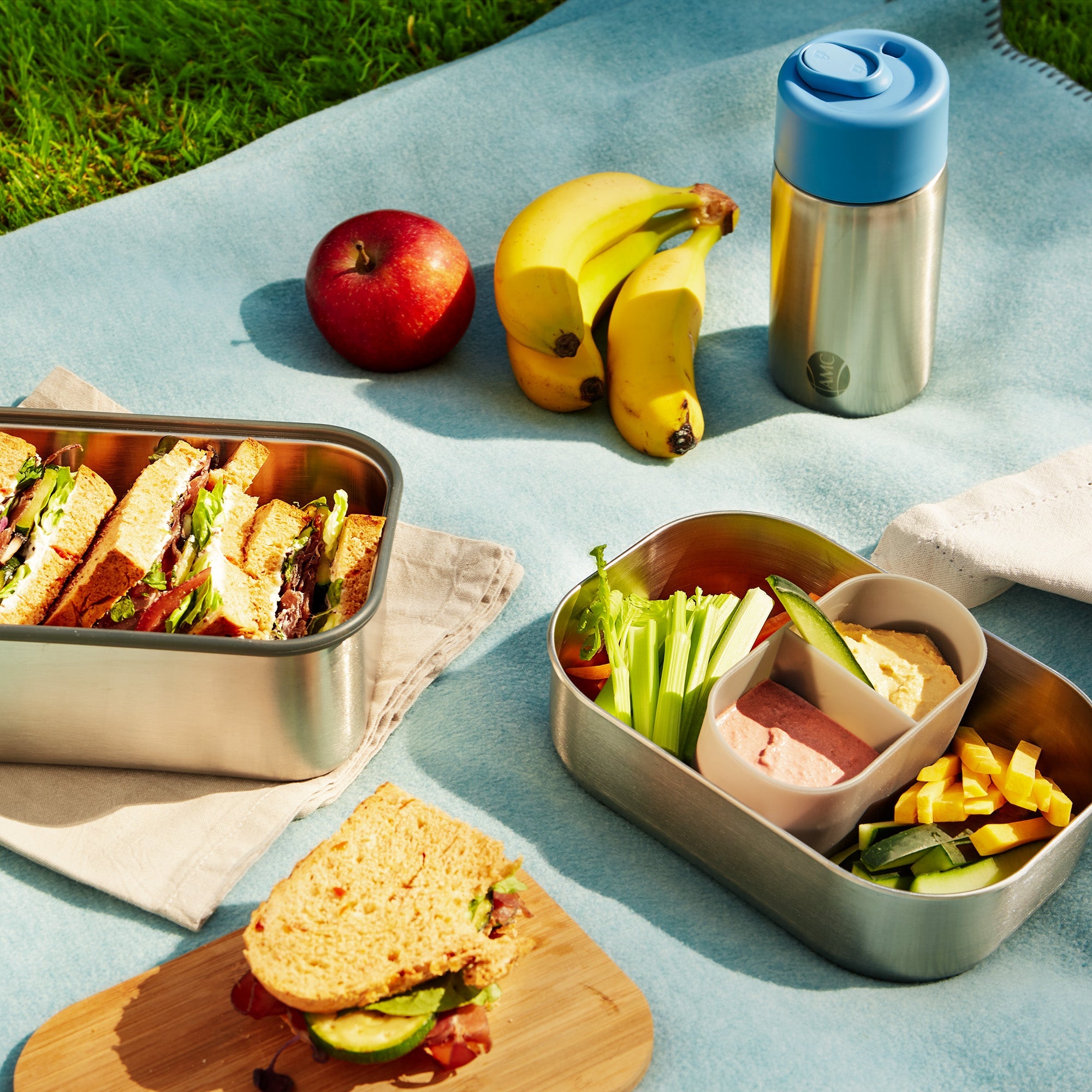 Isolierter Reisebecher, blau, 340ml