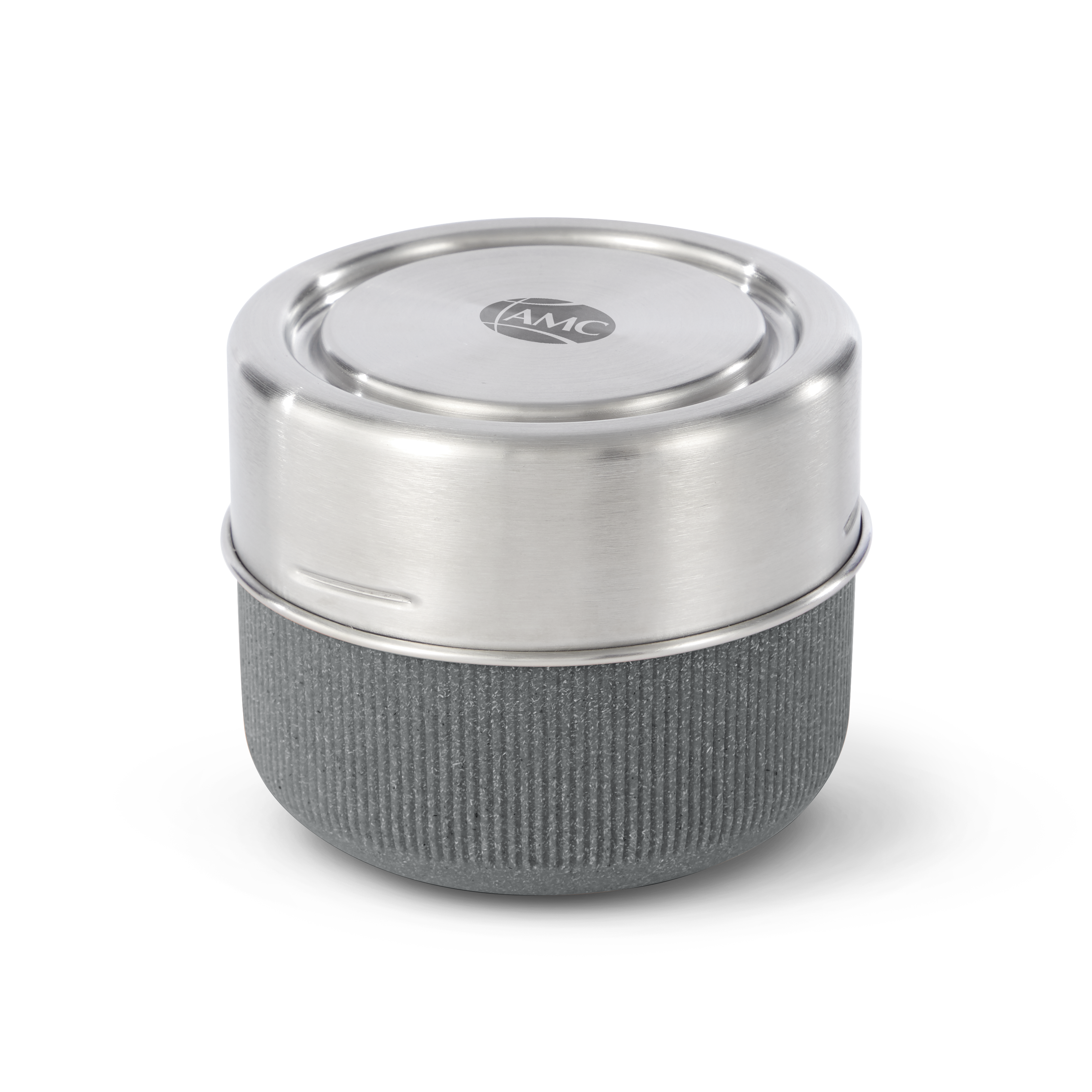 Lunchpot aus Glas, grau, 600ml